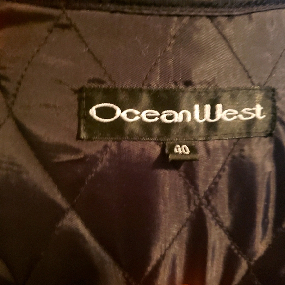 Ocean West Mens Leather Jacket. EUC - Picture 2 of 8